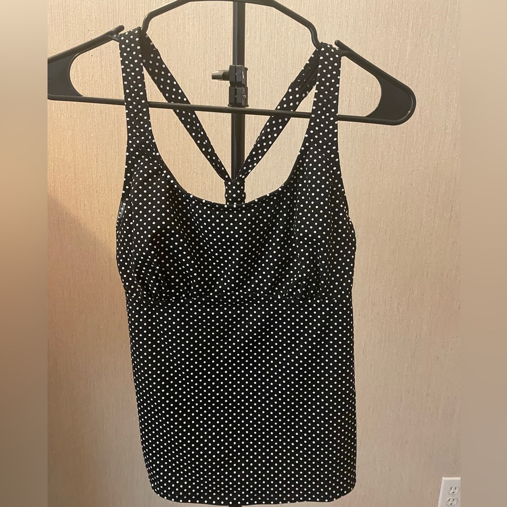 Landsend Bathing Suit Top Size S Polka Dot